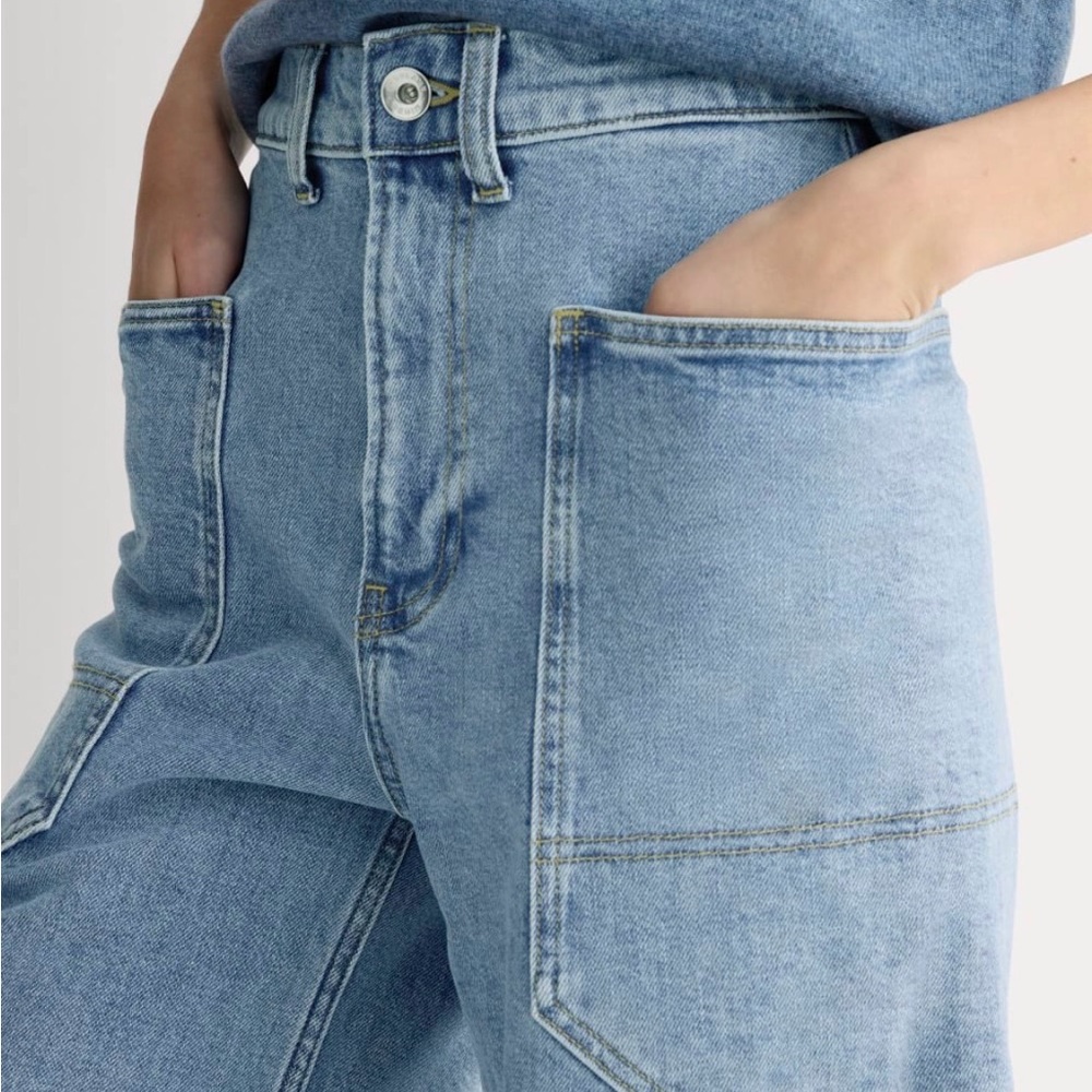 Everlane High Rise Light Blue Jeans